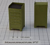 Werkstattschrank, grün, mit 5 Schubladen und Ablage